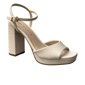 Sandália Ramarim Feminina Coconut Salto Bloco 