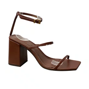 Sandália Santa Lolla Feminina Dark Cocoa Couro 