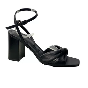 Sandália Santa Lolla Feminina Preto Couro 