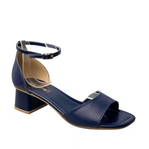 Sandália Santinelli Feminina Marinho Fecho fivela