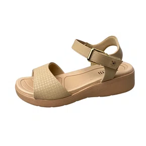 Sandália Softli Feminina Sand Ferragem Dourada 