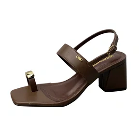 Sandália Via Marte Feminina Cinnamon Salto Bloco