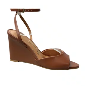 Sandália Vizzano Feminina Mocca Salto Anabela 