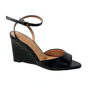 Sandália Vizzano Feminino Preto Salto Anabela 