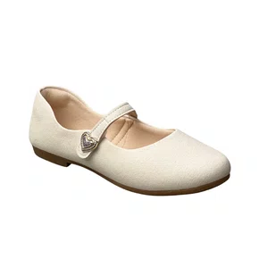 Sapatilha Kidy Infantil Feminino Branco Fecho Velcro 