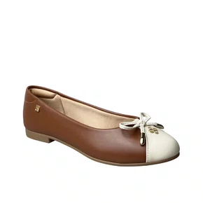 Sapatilha Santinelli Feminina Marfim Laço 