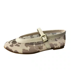 Sapatilha Vizzano Feminina Cow Animal Print Fechamento Fivela 