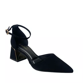 Sapato Bebecê Feminino Preto Fecho Fivela 