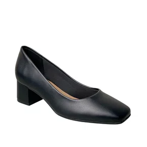 Sapato Beira Rio Feminino  Preto Salto Bloco