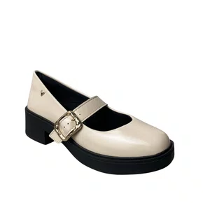 Sapato Mississipi Feminino Marfim Fecho Fivela 