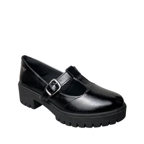 Sapato Mississipi Feminino Preto Fecho Fivela 