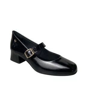 Sapato Mississipi Feminino Preto Fecho Fivela 