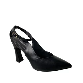 Sapato Piccadilly Feminino Preto Bico Fino 