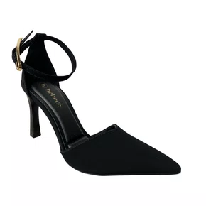 Scarpin Bebecê Feminino Preto Bico Fino