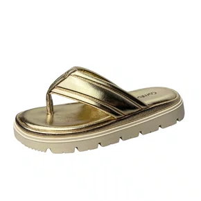 Tamanco Comfortflex Feminino Ouro 