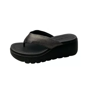 Tamanco Moleca Feminino Preto Tira Texturizada