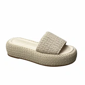 Tamanco Pittarello Feminino Off White Texturizado 