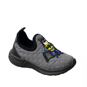 Tênis Carinha De Nene Infantil Masculino Chumbo Calce Fácil  