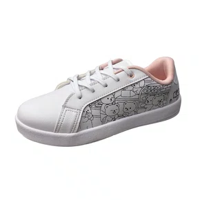 Tênis Kidy Infantil Feminino Branco Acompanha Brinde 