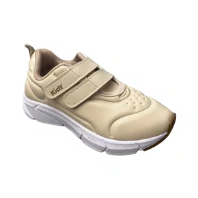 Tênis Kidy Infantil Feminino Marfim Calce Fácil 