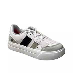 Tênis Kidy Infantil Masculino Branco Cadarço 