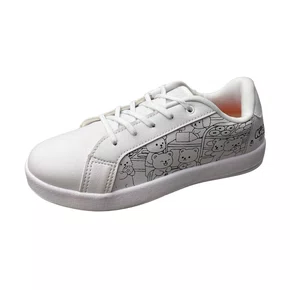 Tênis Kidy Infantil Unissex Branco Acompanha Brinde 