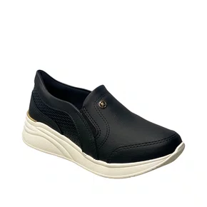 Tênis Kolosh Feminino Preto Calca Fácil