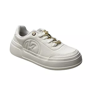 Tênis Kolosh Feminino White Ferragens Douradas