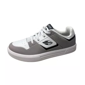 Tênis Mormai Infantil Masculino Light Grey Wht Fechamento Cadarço 