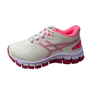 Tênis Rally Feminino Infantil Branco Fechamento Cadarço 