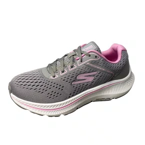 Tênis Skechers Feminino Cinza Fechamento Cadarço 