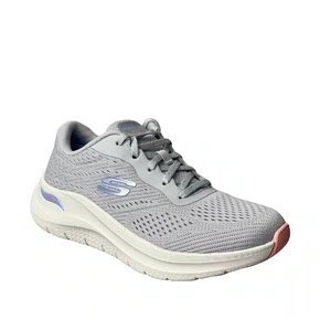 Tênis Skechers Feminino Cinza Claro Cadarço 