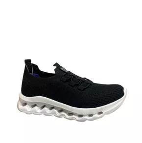 Tênis Softli Feminino Preto Calce Fácil 