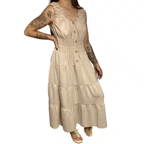 Vestido Facinelli Feminino Kaqui 