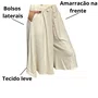Bermuda Facinelli Feminina Areia Brilho