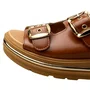 Birken Bebecê Feminino Pecan Fivela Dourada