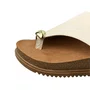 Birken Beira Rio Feminina Branco Off Ferragem Dourada
