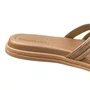 Birken Beira Rio Feminina Ouro Rosado Cravejado 
