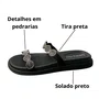 Birken Beira Rio Feminina Preta Cristal 
