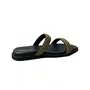 Birken Beira Rio Feminina Preto Dourado 
