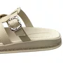 Birken Beira Rio Feminino Branco Off Fivela Prateada 