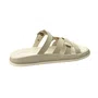Birken Beira Rio Feminino Branco Off Fivela Prateada 