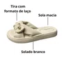 Birken Modare Feminina Branco Off Tira Laço 