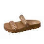 Birken Moleca Feminina Nude Tira Cravejada 
