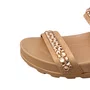 Birken Moleca Feminina Nude Tira Cravejada 