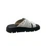 Birken Moleca Feminino Branco Fivela Prateada 