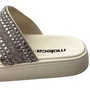 Birken Moleca Feminino Branco Off Tira Cravejada 