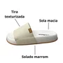 Birken Moleca Feminino Branco Off Tira Texturizada 