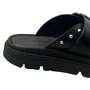 Birken Moleca Feminino Preto Fivela Prateada 