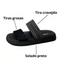 Birken Moleca Feminino Preto Tira Cravejada 